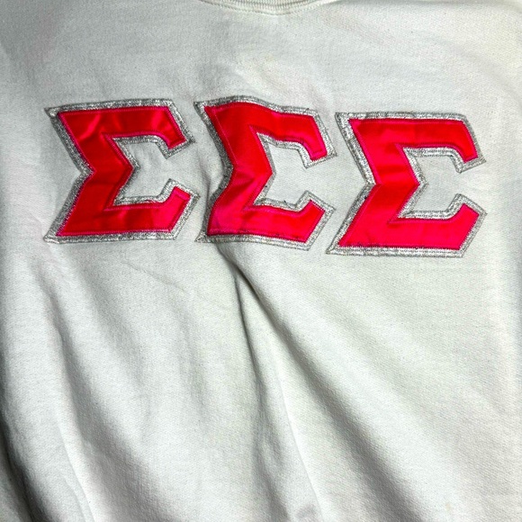 Sigma Sigma Sigma Letter Sweatshirt - Picture 2 of 9
